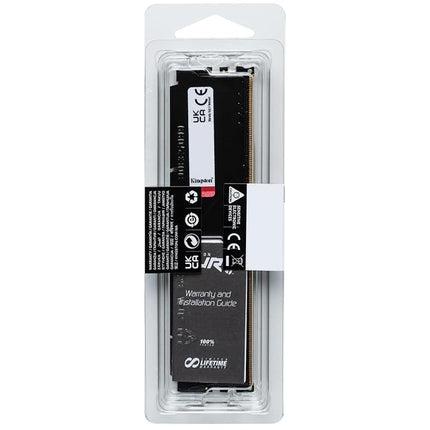 Kingston FURY Beast Black DDR5 32GB 6400MT/s CL32 DIMM Desktop Gaming Memory Single Module AMD EXPO and Intel XMP - KF564C32BBE-32
