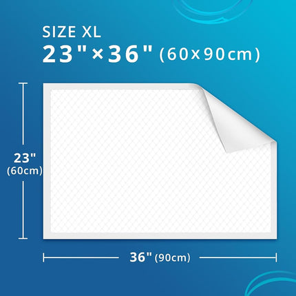 WhyWorry Disposable Incontinence Bed Pads for Adults, 60 x 90 cm, 100 Count