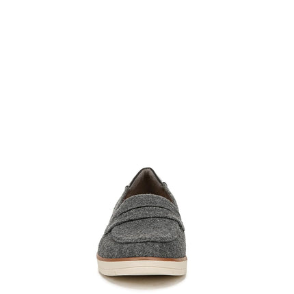 Dr. Scholl's Shoes Women's Nice Day Loafer, Charcoal Wool, 4 UK
