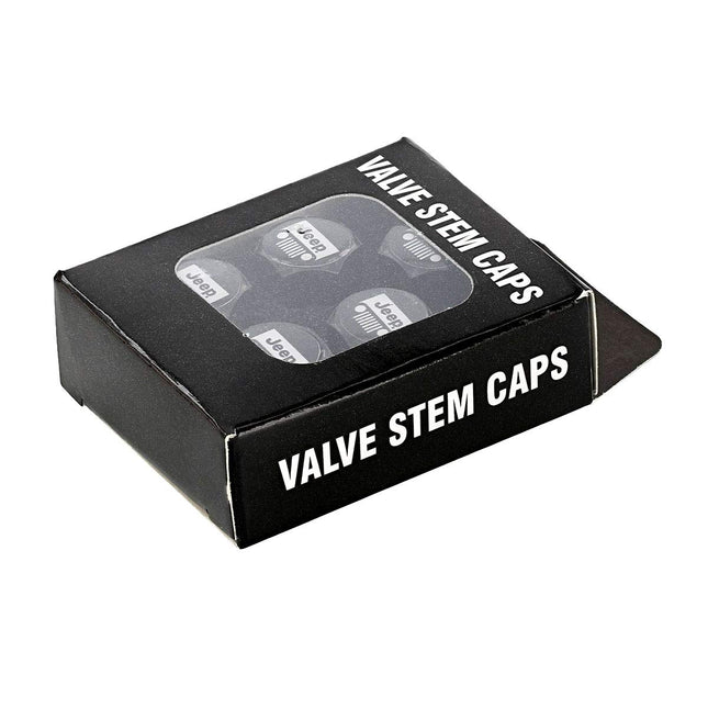 Jeep Logo Black Finish Valve Cap Covers … (BLACK A)