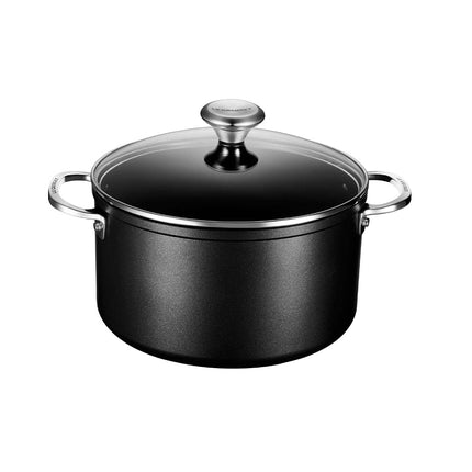 Le Creuset Toughened Nonstick PRO Stockpot with Glass Lid, 6.3 qt.