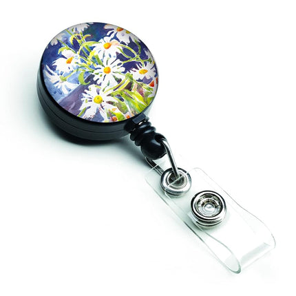 Caroline's Treasures Flowers, Daisy Retractable Badge Reel, Multicolor (6003BR)