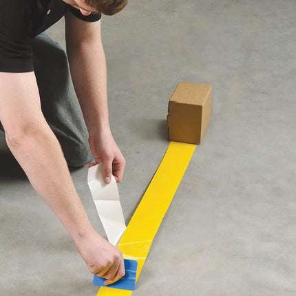 Toughstripe Solid Color Ribbon, 101.60mm x 30.48m, Yellow