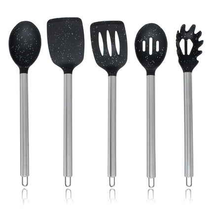 COOK WITH COLOR Silicone Cooking Utensils, 5 Pc Ki