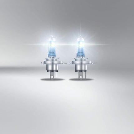 Osram Night Breaker Laser H4, 150% More Brightness, Halogen Headlight Bulb, 64193NL-2HB, 12 V Car, Hanging Box (2 Lamps), White