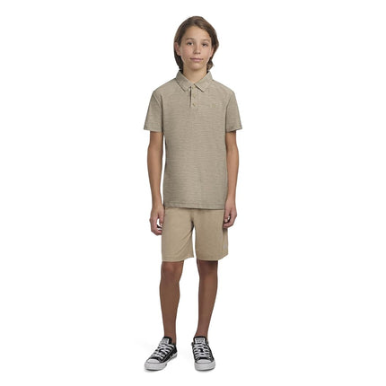 Hurley Boys' Performance Polo Shirt, Rattan Heather, 4T