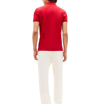 Tommy Hilfiger Men's 1985 Slim Short Sleeve Polo, Medium RED X-Large