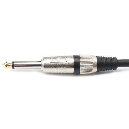 Disino Unbalanced 1/4 TS Mono to XLR Male Cable Gold Plated 6.35mm Plug to Male XLR Microphone Cable Interconnect Cable - 10 Feet