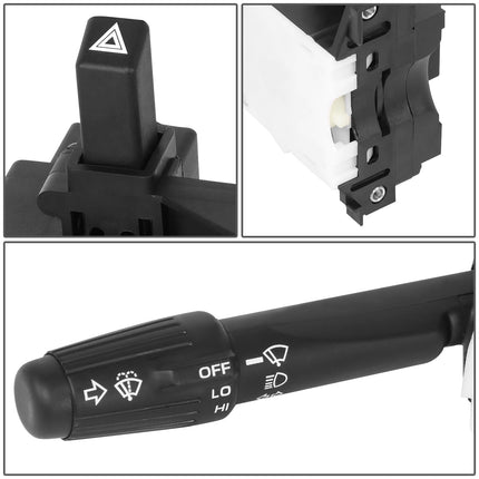 DNA MOTORING OE Style Combination Switch Compatible with 91-93 Dodge D150 D250D350 Pickup Ramcharger W150 250 350, OEM-SW-0057, SM403, 1S4806