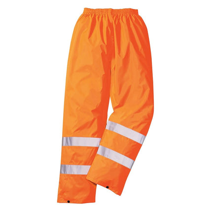 Portwest Mens Hi Vis Rain Trousers Orange