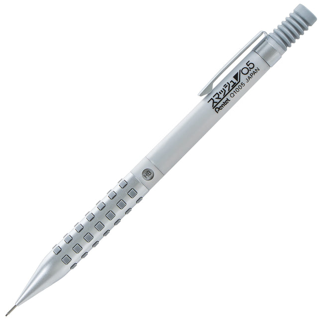 Crayon porte-mine Pentel Smash Drafting (0,5 mm) – Édition spéciale argentée avec tube