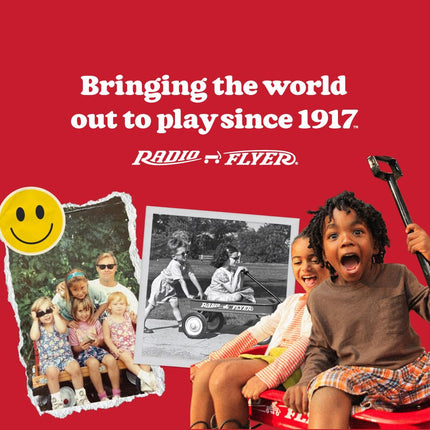 Radio Flyer Pedal & Push 4-in-1 Stroll ' N Trike®, Red Tricycle, for Toddlers Ages 1-5 (Amazon Exclusive), Toddler Bike