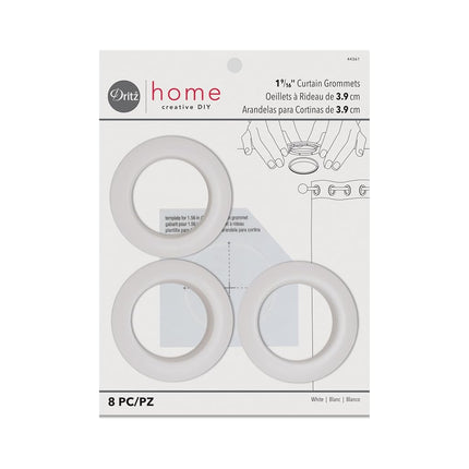 Dritz 1-9/16-Inch Inner Diameter Plastic Curtain G