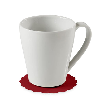 Disposable Burgundy Paper Coasters for Drinks, 3.5 Inch Round Coasters for Bar, Cocktail, Beverage, Wine Or Event, 500 Pack Bulk