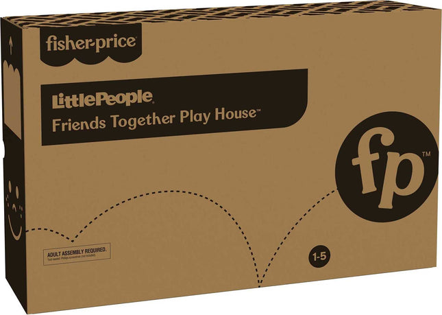 Fisher-Price Little People Friends Together Play House, electronic playset with Smart Stages learning content for toddlers and preschool kids