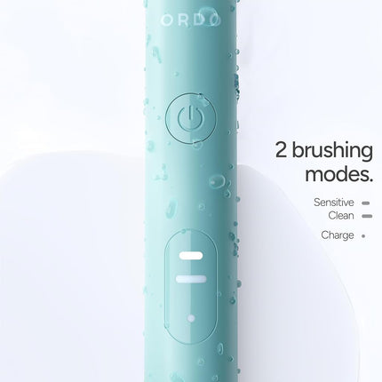 Ordo Sonic Lite | Sonic Toothbrush with 35,000 Pulses/Min | Electric Toothbrush for Adults | Dual Modes | 5+ Weeks Battery | Smart Timer | Waterproof | USB-C Sage