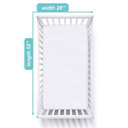 American Baby Company Waterproof Fitted Crib Mattress Protector 52" x 28" - Quilted, Noiseless, Soft & Breathable Crib & Toddler Mattress Pad Sheet Cover