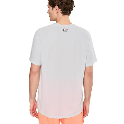 Under Armour Men's Tech Textured Short Sleeve T Shirt UA SS, (023) Distant Gray / / Black, XL