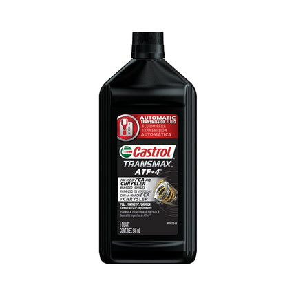 Castrol 06810 Transmax ATF+4 Automatic Transmission Fluid - 1 Quart, (Pack of 6)