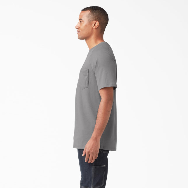 T-shirt performance rafraîchissant à manches courtes Dickies pour homme, coloris Smoke, très grande taille 3XL