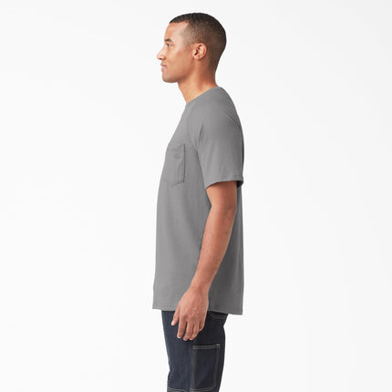 Dickies Camiseta de Bolsillo de Manga Corta Refrescante para Hombre, Humo, Pequeña