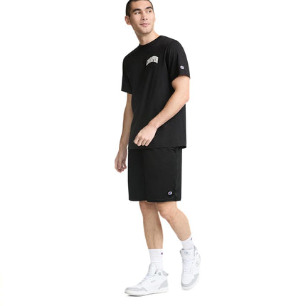Champion Men's, Lined Basketball, Mesh Gym Shorts (Reg. Or Big & Tall), Black C Patch Logo, XX-Large Tall