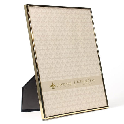 Lawrence Frames 8.5W x 11-Inch H Simply Gold Metal Picture Frame (670081)