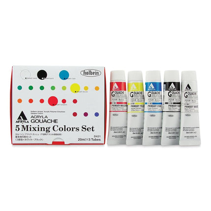 Holbein - Acryla Gouache 5-Color 20ml Mixing Color