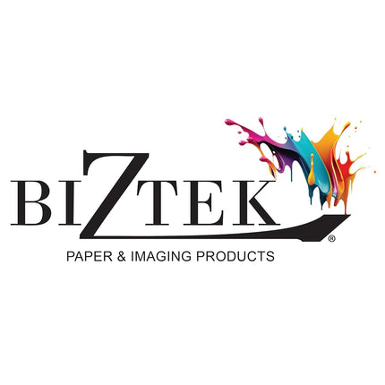 Biztek - 9 1/2" x 11" Blank Computer Continuous Paper, Clean Edge, 1 Part 20 lb. 92 Glossy Cardboard | 2,400 Sheets