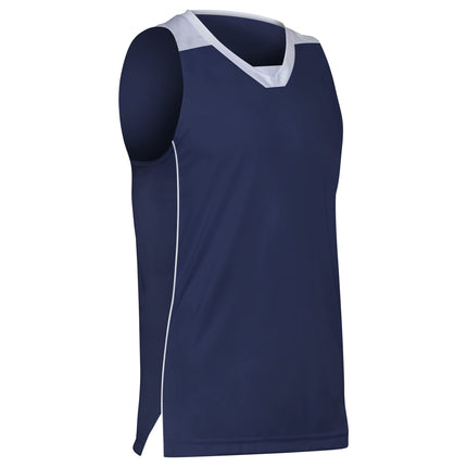 CHAMPRO Boys' Prime Basketball Jersey Navy Blue, W