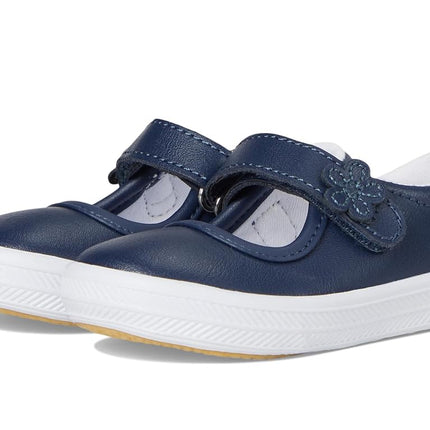 Keds Girl's Ella Mary Jane (Toddler/Little Kid) Sneaker, Navy, 4 Little Kid