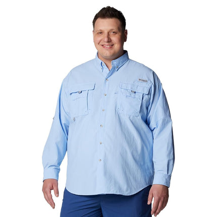Columbia Men's Bahama II Long Sleeve Shirt, 2024 Sail, X-Large Tall