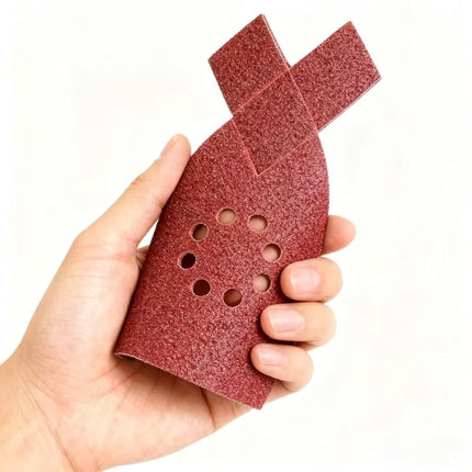 50pcs Large Mouse Detail Sander Sandpaper 8 Holes Hook and Loop Sander Pads for Black and Decker KA220G KA230 Mega Mouse Cyclon Sandstorm Craftsman Sanding Sheets Assortment 40 60 80 100 120 Grit