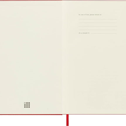Moleskine Weekly Planner 2023-2024, 18-Month Agenda, Academic Diary, Weekly diary with Hard Cover, Large Format 13 x 21 cm, Colour Scarlet Red