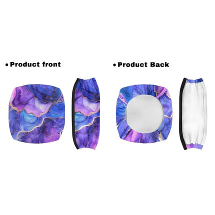 LedBack Walker Accessories Sets Wheelchair Bag for Seniors Rollator Walker Rollator Covers Purple Marble Print Walker Seat and Backrest Covers, Easy to Install