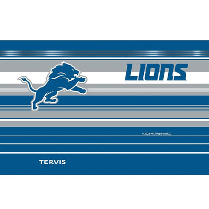 Tervis Traveler NFL Detroit Lions - Vaso térmico con aislamiento de triple pared Hype Stripes Mantiene las bebidas frías y calientes, 30 oz, Acero inoxidable
