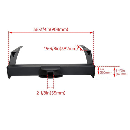 Attelage de remorque ECOTRIC Classe 5 Récepteur 2" Compatible avec Ford F-250/F-350 Super Duty 1999-2016 F-450 Super Duty 2008-2015 17000 lb Remplace la pièce numéro 15410