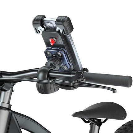 Hiboy Bike Phone Holder, 360° Rotation Adjustable Motorcycle Phone Mount,Bicycle Scooter Handlebar Phone Clip for 5.1" - 6.8" Smartphones