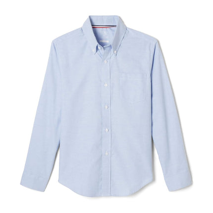 French Toast Boys Long Sleeve Oxford Shirt (Standard & Plus), Light Blue, 16 Years