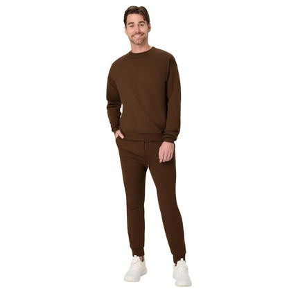 Hanes EcoSmart Jogger Sweatpants, Men's Midweight Fleece Lounge Pants, 30.5", Army Brown, Medium