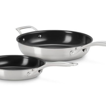 Essential Stainless Steel Set of 2 Non-Stick Round