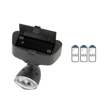 CARSON Unisex's CP-60 Pro Series MagniVisor Deluxe Headband LED Lighted Magnifier with 4 Different Lenses, Black, (1.5X, 2X, 2.5X, 3X)