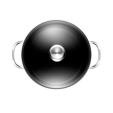 Le Creuset Toughened Nonstick PRO Stockpot with Glass Lid, 6.3 qt.