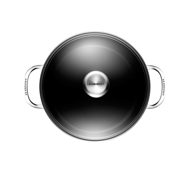 Le Creuset Toughened Nonstick PRO Stockpot with Glass Lid, 6.3 qt.