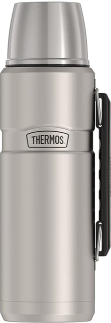Thermos Stainless King Vacuum-Insulated Beverage Bottle, 40 Ounce, Matte Stainless Steel