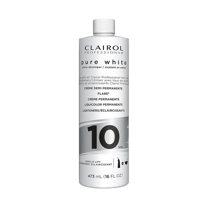 Pure White 10 Volume Creme Developer by Clairol fo