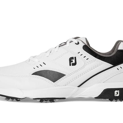 Footjoy Men's Sneaker-Previous Season Style Golf Shoes, White/Black, 9 X-Wide