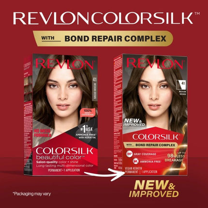 Revlon Colorsilk Hair Color 41 Medium Brown, Pack of 5