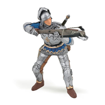 Papo - Realistic Blue Armored Crossbowman Figure -