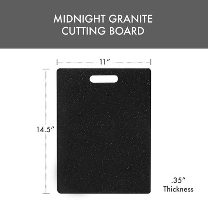 Dexas Superboard Cutting Board with Handle, 11 by 14.5 inches, Midnight Granite Color